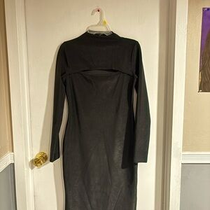 Fashion Nova Chic Black Long Sleeve Dress